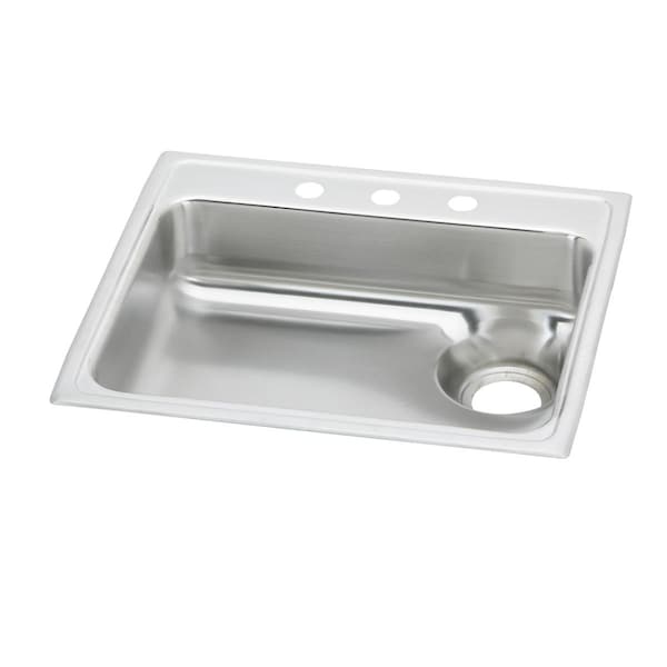 Lustertone Stainless Steel 25 X 22 X 6-1/8 Single Bowl Top Mount Sink
